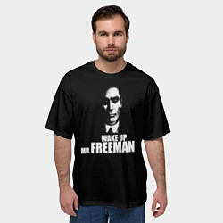 Футболка оверсайз мужская Wake up Mr. Freeman, цвет: 3D-принт — фото 2