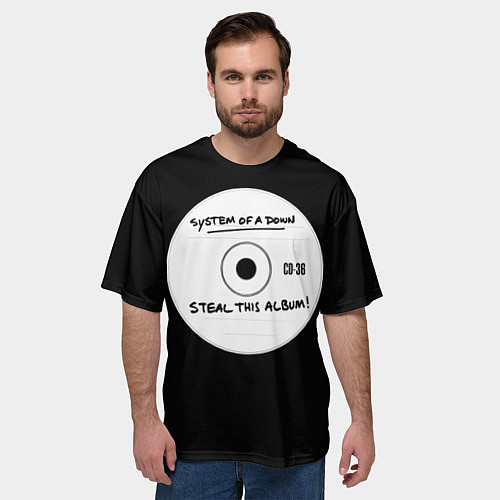 Мужская футболка оверсайз SOAD: Steal this album / 3D-принт – фото 3