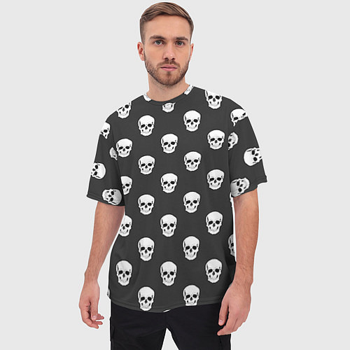 Мужская футболка оверсайз BFMV: Skulls / 3D-принт – фото 3