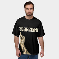 Футболка оверсайз мужская Scorpions Rock, цвет: 3D-принт — фото 2