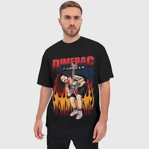 Мужская футболка оверсайз Pantera: Dimetag Forever / 3D-принт – фото 3