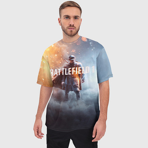 Мужская футболка оверсайз Battlefield One / 3D-принт – фото 3