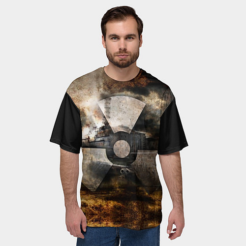 Мужская футболка оверсайз STALKER: Nuclear / 3D-принт – фото 3