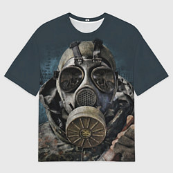 Футболка оверсайз мужская STALKER: Mask, цвет: 3D-принт