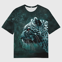 Футболка оверсайз мужская Леопард, цвет: 3D-принт