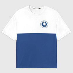 Футболка оверсайз мужская Chelsea FC: Light Blue, цвет: 3D-принт