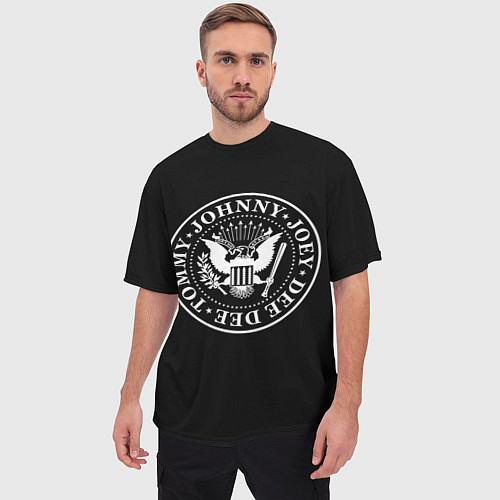 Мужская футболка оверсайз The Ramones / 3D-принт – фото 3
