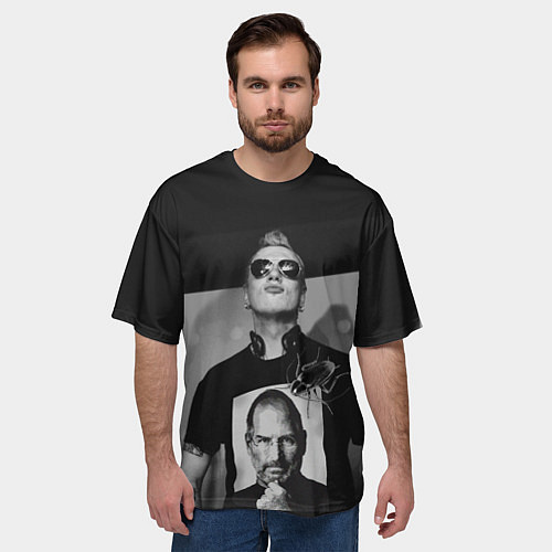 Мужская футболка оверсайз Тараканы / 3D-принт – фото 3