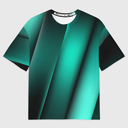 Футболка оверсайз мужская Emerald lines, цвет: 3D-принт