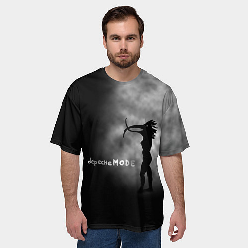 Мужская футболка оверсайз Depeche Mode / 3D-принт – фото 3