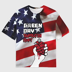 Футболка оверсайз мужская Green Day American Idiot, цвет: 3D-принт