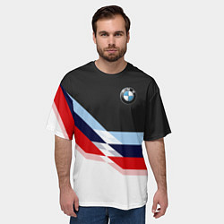 Футболка оверсайз мужская BMW M SPORT, цвет: 3D-принт — фото 2