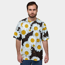 Футболка оверсайз мужская Аромашки, цвет: 3D-принт — фото 2