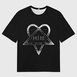 Футболка оверсайз мужская HIM, цвет: 3D-принт