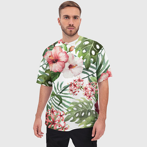Мужская футболка оверсайз Таинственный остров / 3D-принт – фото 3
