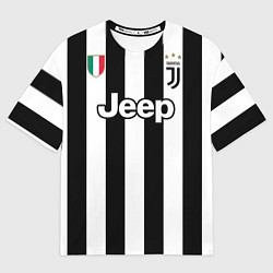 Футболка оверсайз мужская Juventus FC: Higuain Home 17/18, цвет: 3D-принт