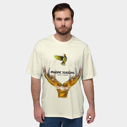 Мужская футболка оверсайз Imagine Dragons S+M / 3D-принт – фото 3