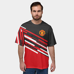 Футболка оверсайз мужская Man UTD FC: Sport Line 2018, цвет: 3D-принт — фото 2