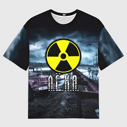 Футболка оверсайз мужская S.T.A.L.K.E.R: Леха, цвет: 3D-принт