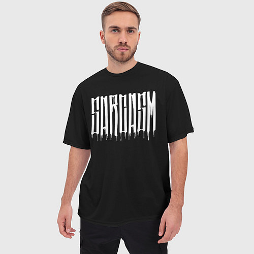 Мужская футболка оверсайз Sarcasm / 3D-принт – фото 3