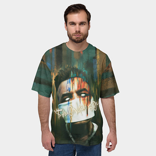 Мужская футболка оверсайз Sayonara Boy: Dark side / 3D-принт – фото 3