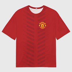 Мужская футболка оверсайз Manchester United: Red Lines