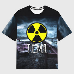 Футболка оверсайз мужская S.T.A.L.K.E.R: Тёма, цвет: 3D-принт