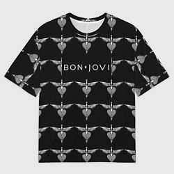 Футболка оверсайз мужская Bon Jovi, цвет: 3D-принт