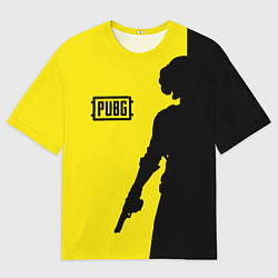 Футболка оверсайз мужская PUBG: Yellow Shadow, цвет: 3D-принт
