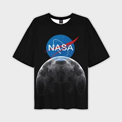 Футболка оверсайз мужская NASA: Moon Rise, цвет: 3D-принт