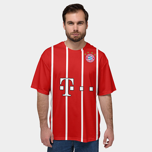 Мужская футболка оверсайз James 17-18 / 3D-принт – фото 3