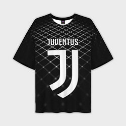 Мужская футболка оверсайз FC Juventus: Black Lines