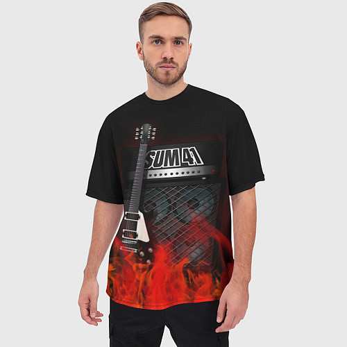 Мужская футболка оверсайз Sum 41: Punk Rock / 3D-принт – фото 3