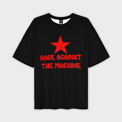 Футболка оверсайз мужская Rage Against the Machine - red star, цвет: 3D-принт