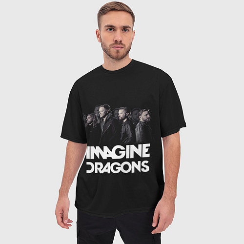 Мужская футболка оверсайз Imagine Dragons: Boy Band / 3D-принт – фото 3