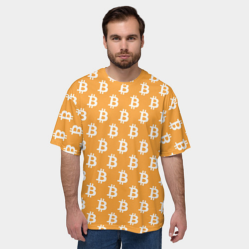 Мужская футболка оверсайз BTC Pattern / 3D-принт – фото 3