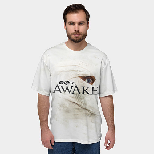 Мужская футболка оверсайз Skillet: Awake / 3D-принт – фото 3