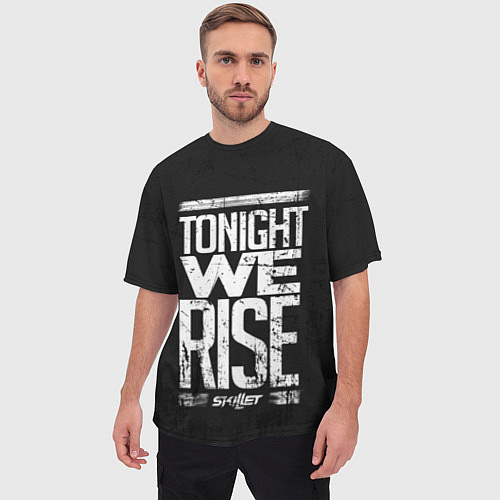 Мужская футболка оверсайз Skillet: We Rise / 3D-принт – фото 3