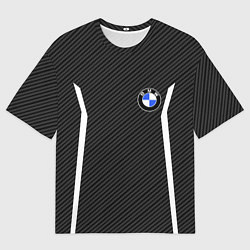 Футболка оверсайз мужская BMW CARBON БМВ КАРБОН, цвет: 3D-принт