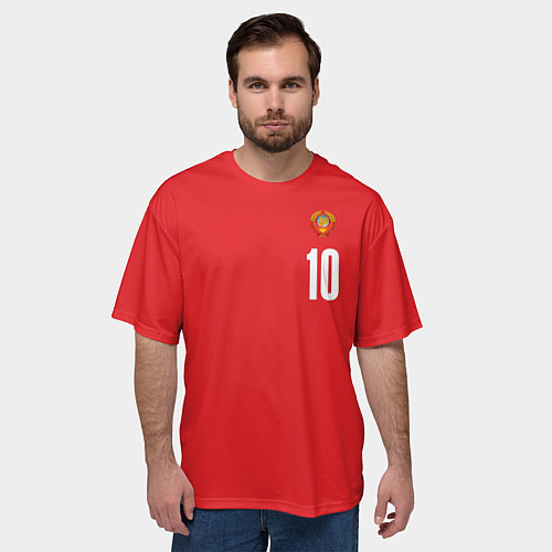 Мужская футболка оверсайз Сборная СССР по баскетболу / 3D-принт – фото 3