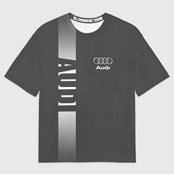 Футболка оверсайз мужская Audi: Grey Sport, цвет: 3D-принт