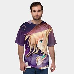 Футболка оверсайз мужская Violet Evergarden, цвет: 3D-принт — фото 2