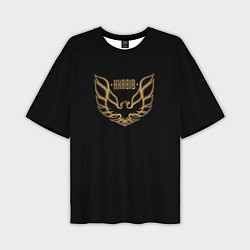 Футболка оверсайз мужская Khabib: Gold Eagle, цвет: 3D-принт