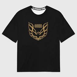 Футболка оверсайз мужская Khabib: Gold Eagle, цвет: 3D-принт