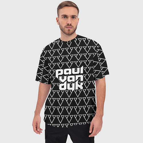 Мужская футболка оверсайз Paul Van Dyk / 3D-принт – фото 3