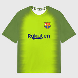 Футболка оверсайз мужская FC Barcelona: Home 18/19, цвет: 3D-принт