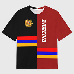 Футболка оверсайз мужская Armenia, цвет: 3D-принт
