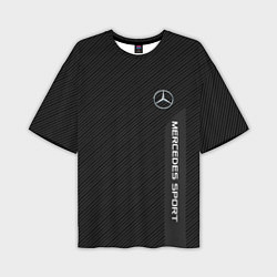 Футболка оверсайз мужская Mercedes AMG: Sport Line, цвет: 3D-принт
