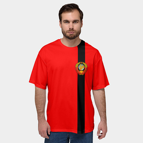 Мужская футболка оверсайз Советский Союз / 3D-принт – фото 3