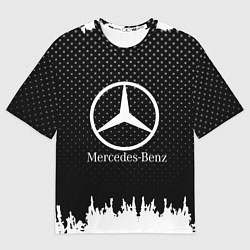Мужская футболка оверсайз Mercedes-Benz: Black Side